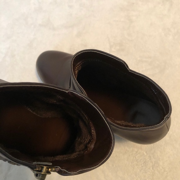 BAMBOO brown heeled ankle booties - Picture 3 of 9